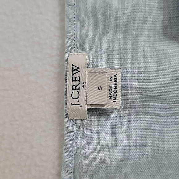 J. Crew Women's Light Blue W/ Ruffle Accent Long Sleeve Tunic,  S - Picture 6 of 8